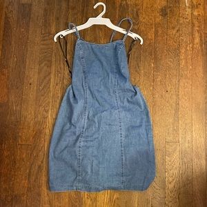 Backless Denim dress